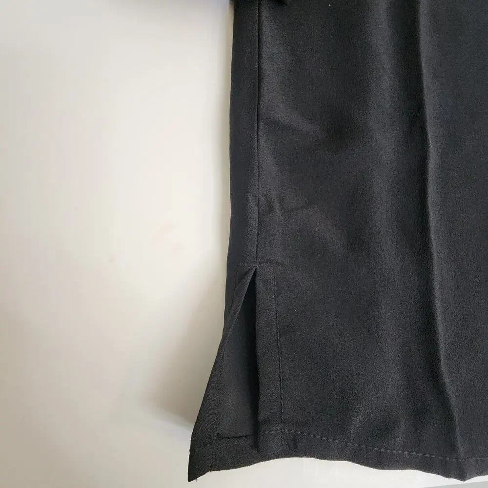NWT J. Crew Puff 3/4 Sleeve‎ Satin Back Crepe Blouse Black Women's SZ XXSP